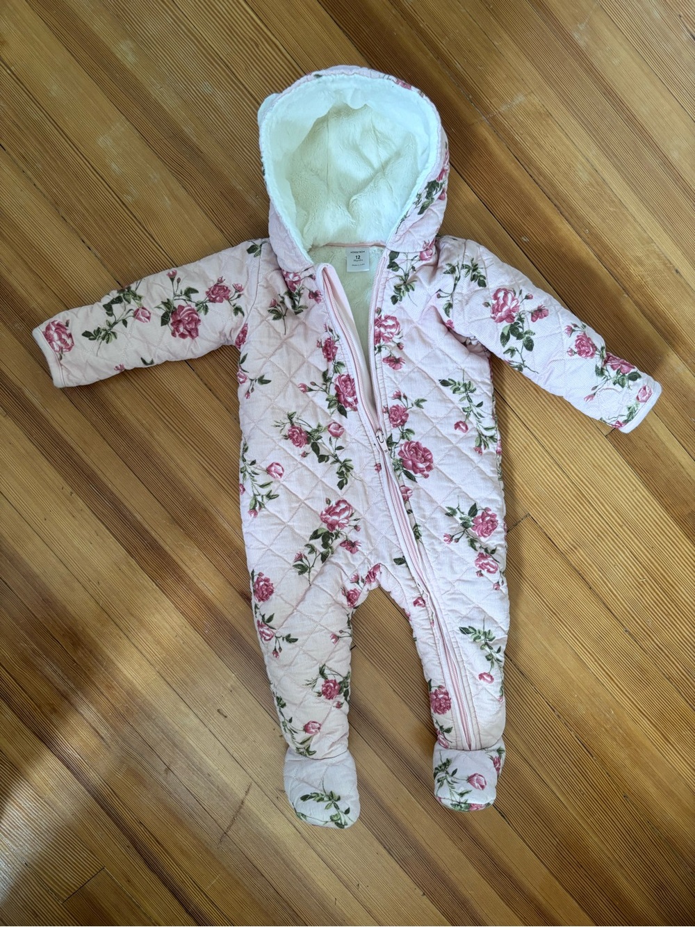 Nordstrom Hooded Quilted Fleece Lined Bunting